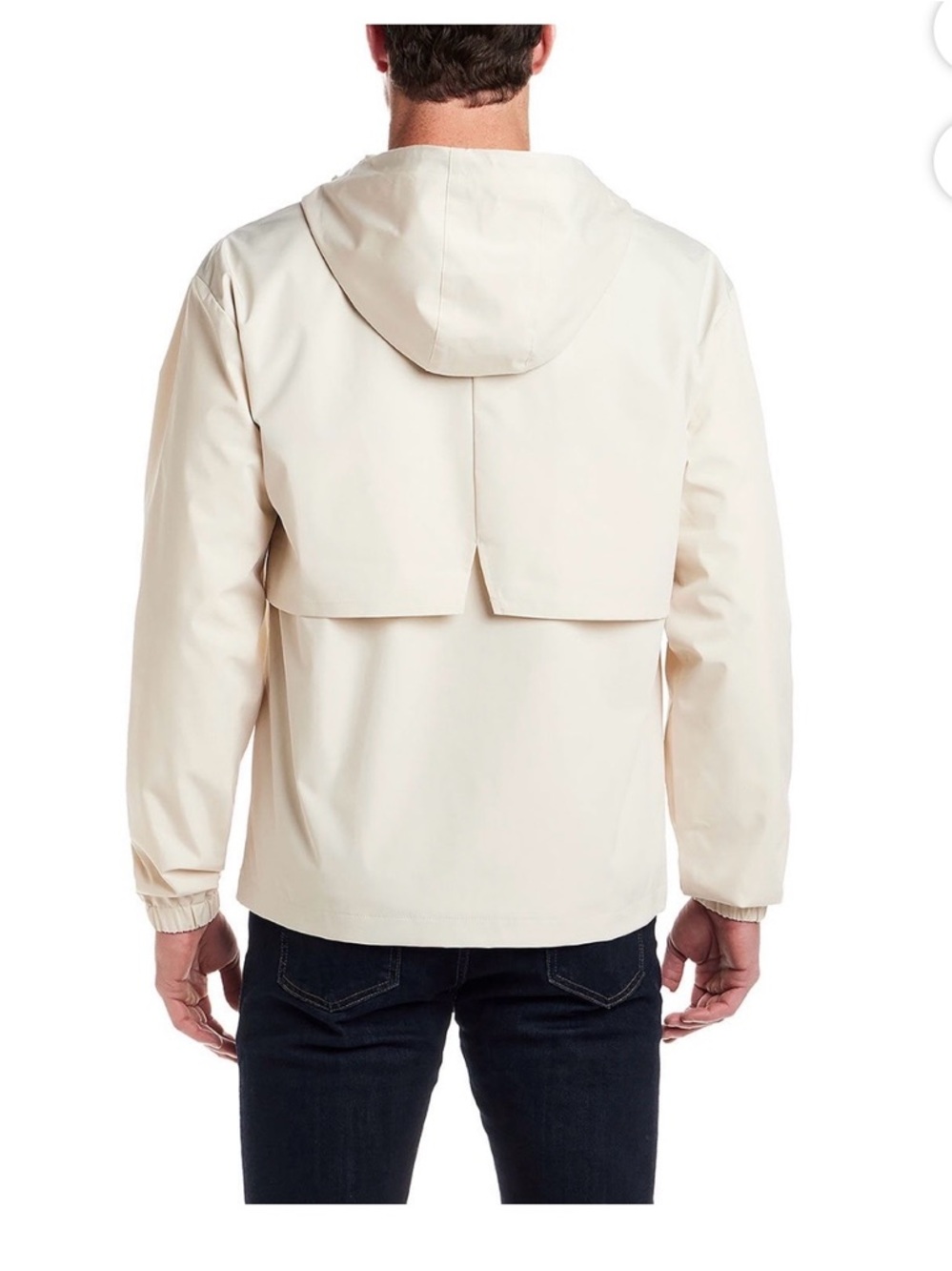 Weatherproof Men's Hooded Rain Jacket in Khaki - Picture 5 of 6